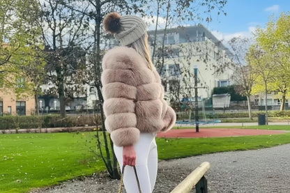 Exklusiv Fuskpälsjacka för Dam