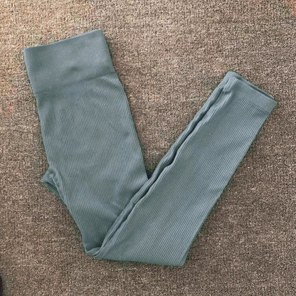 Stickade Träningsleggings för Dam med Hög Midjasual Workout Outdoor Pnats