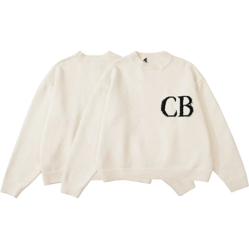 Y2K Unisex Sweatshirt med Bokstavstryck