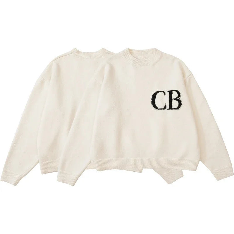 Y2K Unisex Sweatshirt med Bokstavstryck