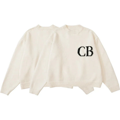 Y2K Unisex Sweatshirt med Bokstavstryck