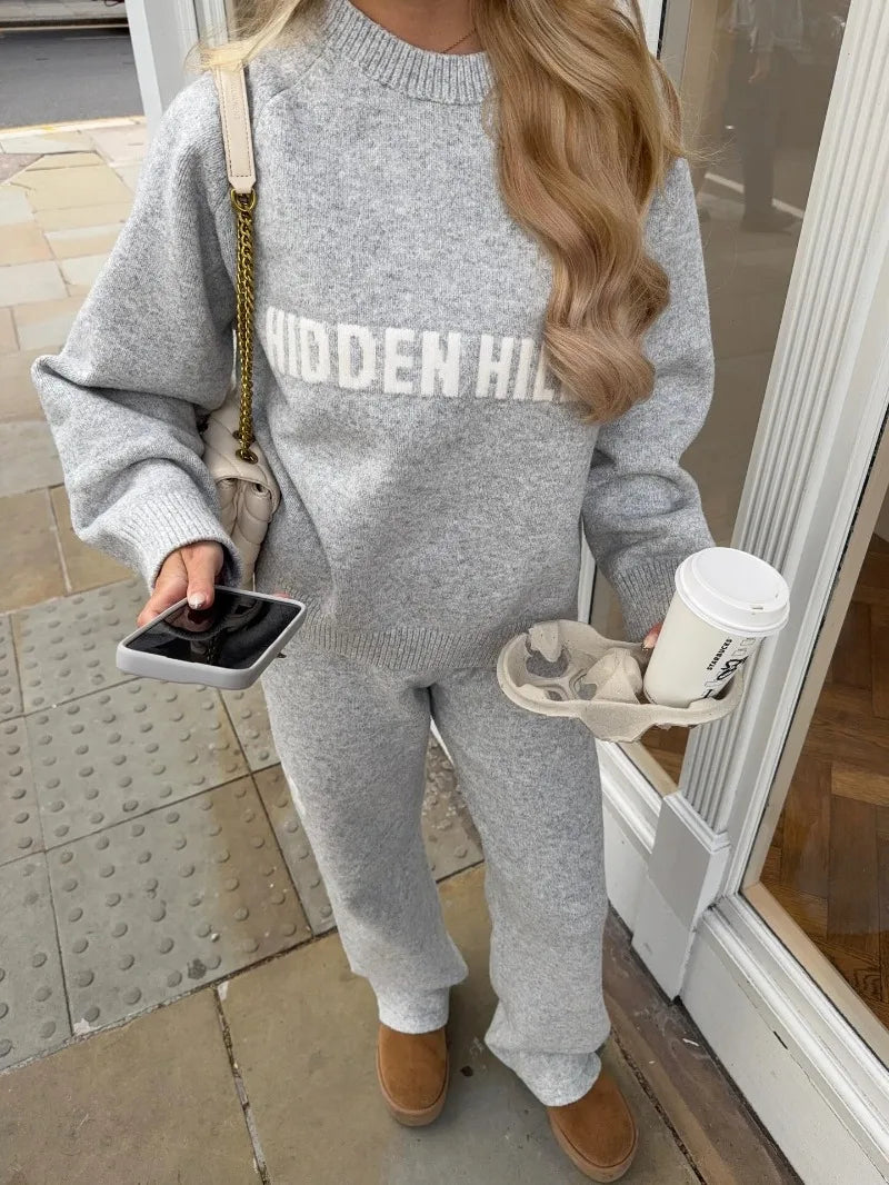 Y2K Streettröja för Dam med Bokstavsmönster